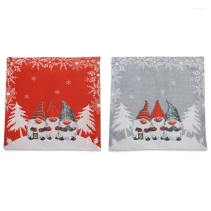 Yastık 4pcs Noel Dekorasyonları Gnome İsveçli Tomte Case Atma Sofa Kapağı Ev Oturma Odası Dekorasyon