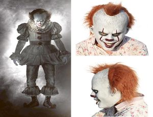 Korkunç Cadılar Bayramı Pennywise Maske Kostümü Stephen King It 2 ​​Korkunç Palyaço Maskesi Men039S Cosplay Prop Çocuk Oyuncak Hile veya Tedavi Ele Hediye 3447989