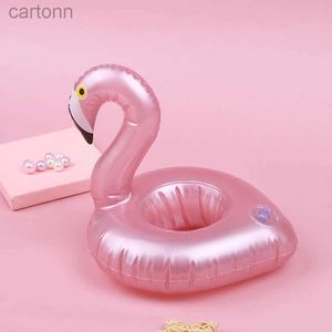 Bath Toys Mini Inflable Flamingo Pool Float Toys bebe Float Cup Holder Party Toys 240413