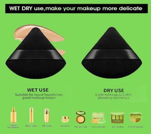 Powder Puff Face Soft Triangle Makeup Puff for Loose Powder Mineral Powder Body Powder Velour Cosmetic Foundation Blender Sponge B8270248