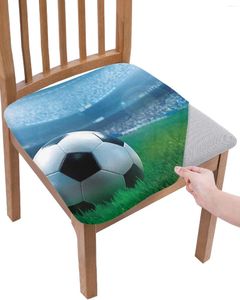 Copertura della sedia Copertura di calcio Sports Stadium Soccer Cushion Stretch Dining 2Pcs Cover Cover Covers per casa El Banquet soggiorno