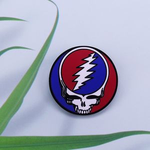 grateful dead bear thanksgiving enamel pin childhood game movie film quotes brooch badge Cute Anime Movies Games Hard Enamel Pins