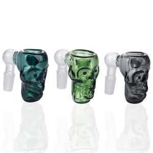 G146 Glass Bong Hookahs Bowls Super Size Colorful Smoking Pipe Skull Bowl 14mm 19mm Male Female 4 Models Dab Rig Glass Water Pipe Ash Catcher Bubbler Accessory