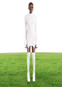 011908 Slim Solid Bodycon Garter Women Mini Dress مع تخزين الأكمام الطويلة المثيرة CBWEAR Party Dresses Autumn1946932