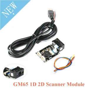 Tillbehör GM65 1D 2D streckkodsläsningskort QR -kodskannerläsare Modul USB URAT DIY Electronic Kit med kabelkontakt CMO för Arduino