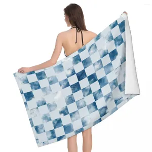 Towel Tie-dye Checkerboard Beach Towels Pool Large Sand Free Microfiber Quick Dry Lightweight Bath Swim