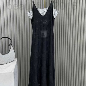 Grundläggande casual klänningar designer Shenzhen Nanyou Huo ~ 24 sommar ny produkt xiaoxiangfeng tung industri varm diamant ihålig upphängd bälte lång kjol i6y8