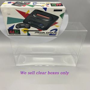 Przypadki przezroczystą ochronę dla zwierząt domowych dla Sega Mega Drive MD1 MD2 Console Game Pole Displage Clear Collection Case