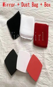 2023 Brand Compact Mirrors White Red Black Color For Girl Fashion acrylic cosmetic portable mirror Folding Makeup Tools With Nice 7279012