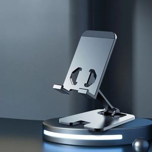 Nuovo supporto per supporto per telefono cellulare in lega di alluminio Supporto portatile a 360 gradi di piegatura rotabile desktop universale staffa pigra