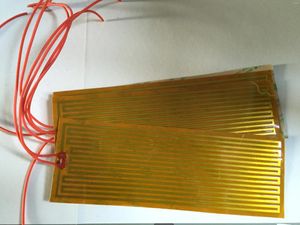 Mattor 55mmx110mm PI -uppvärmningsfilmplatta Polyimid Electric uppvärmd panel Pad Mat Electrotherma Flexibel limfolieoljevärmare