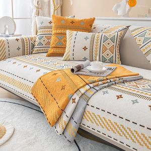 Coperchi di sedie Cover boemia divano non slip cotone ricamato in tessuto cuscino moderno divano a quattro stagioni di asciugamano cuscinetto cuscino