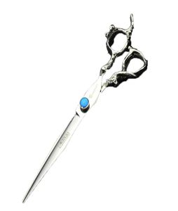 7 inch professional cutting hair scissors for hairdresser high quality Japanese steel sapphire haircut barbershop shears makas8335647