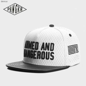 Ball Caps Pangkb Brand Armated N pericoloso Cap Summer Hip Hop Snapback Cappello per uomini Donne per adulti Outdoor Casual Sun Baseball Cap Bonel240413