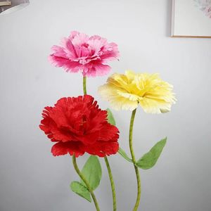 Dekorativa blommor sammet Peony Artificial Head For Decoration Giant Fake Flower Stage Setting Wedding Decor Arrangement Simulation Flores