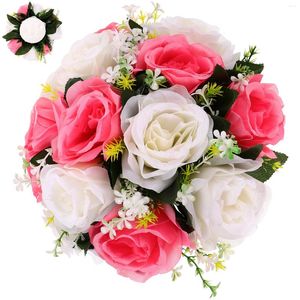 Dekoratif çiçekler düğün çiçek topu sahte buket çiçek ev dekor yapay düzenleme kapalı sahne topları centerpieces