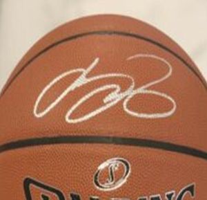 Lebron Autographed подписал подписанный USA America Indoor Outdoor Collection Sprots Basketball Ball168664