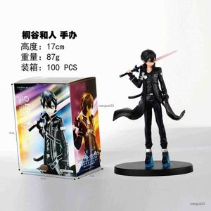 Action Toy Figures 17cm Anime Sword Art Online Kirigaya Kazuto Figura War of Underworld Model Toy Gift Collection Yuuki Asuna Action Figura Pvc