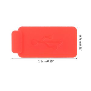 5 stycken Standard USB Dust Plug Port Cover för surfplatta PC PowerBank