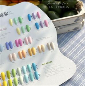 Jian Color 15ml Macaron Candy Series Lodowatą lodowatą lakier do paznokci 24/56 Colors Blue Uvled Nude Red zanurzanie się na półprzepustne żele paznokci UV lakier