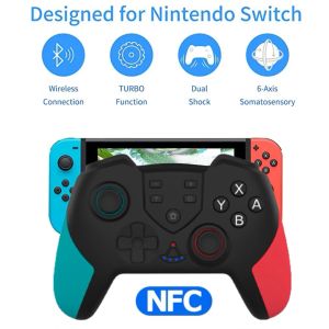 Gamepads T23 NSL BluetoothCompatible Gamepad NSWITCH NS Switch Pro Game Controller Joystick NFC ile