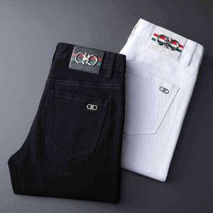 Herren lila Jeans Jnco Kleidung Chino Ksubi Hosen Baumwolle Y2K Jeans Hosen Marke Sticked dünn, direkt sitzend Denim True GCMU