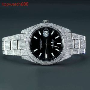 Y Iced Out Stainls Steel Moissanite Diamonds with Vvs Clarity Hip Hop Watch Elevat the Sophistication of Mens Wrist Wear