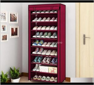 Holders Racks Housekeeping Organization Garden Drop Delivery 2021 456810 Layer Dustproof NonWoven Home Shoe Rack Bedroom Do49709676081357