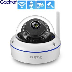 Câmeras IP Gadinan 5MP Segurança Câmera IP Audio Wi-Fi 2,8mm Dome metal 3MP Vigilância ao ar livre sem fio CCTV SD SD TF Slot ICSEE 240413