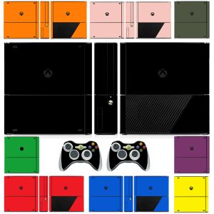 Stickers 10 Pure Clean Solid Colours Vinyl Skin Sticker Protector for Microsoft Xbox 360 E and 2 controller Skins Stickers