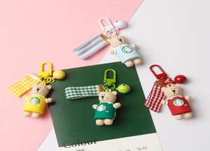 Fashion Party Favor Pet Bear Cartoon Keychain Couple Key Ring Pendant gift poduct5250454
