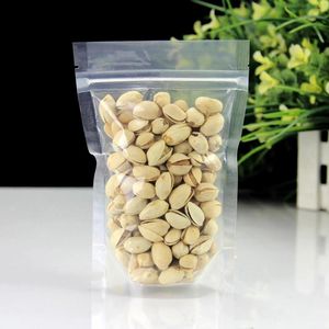 Storage Bags 100pcs Resealable Zipper Bag Waterproof Air Tight Sealable Suitable For Dry Fruit Grains