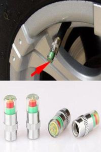 Kit di riparazione automobilistica 4 pcs Nuovo pressione per auto per pressione del pneumatico Valvola Cap tappo indicatore Alert occhio 3898144