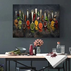 Kökverktyg Hot Chili Pepper Spicy Fruits Wall Art Canvas Måla nordiska affischer Skriver ut bilder för kök heminredning