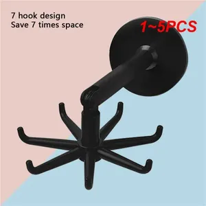 Kitchen Storage 1-5PCS Universal Hook Multi-Purpose 360 Degrees Rotated Rotatable Six-claw Rack Organizer Spoon Hanger