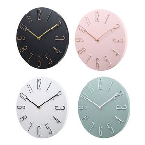 Wall Clock Analog Quartz Wall Clock Large Number Wall Clock Silent Quartz Watch Home Living Room Office Bedroom Decor 12 Inch