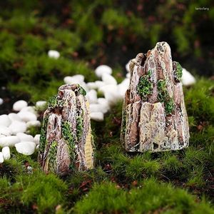 Decorative Figurines Miniature Resin Craft For Garden Decoration Mini Rockery Bonsai DIY House Landscape Hill Pot Plant Home Decor