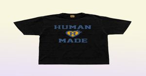 Human Made Swimming Bamboo Cotton Short Sleeved T-shirt Men's Loose Personality Large Size Tide Brand Summer Pure6384758