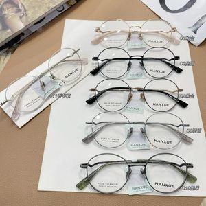 Sunglasses Frames Round Pure Titanium Frame Men Women Optical Myopia Eyewear Hyperopia Reading Eyeglasses Customize Prescription Lenses