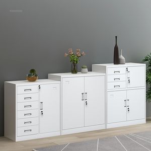 Modern Minimalist Cabinet for Dormitory Metal Drawer with Lock Filing Cabinets Creative Multi-functional File Cabinet for Office