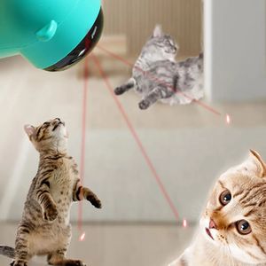 CAT Interactive Teaser Toy Funny Electric Intelligent Cat Laser Toy Interactive Laser Pointer Toy Smart Game Active 240411