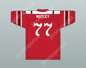 Пользовательский номер number № Mens Youth/Kids Marion Motley 77 Canton McKinley High School Pups Red Football Jersey 2 Лучшие сшитые S-6xl