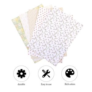 5 Sheets House Wallpaper Furniture Miniature Sticker Decals Pvc Child Stickers