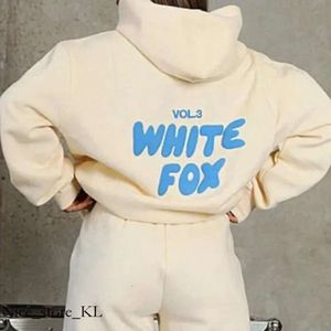 White Foxx Hoodie Womens Designer Hoodies Letter Print 2 Piece Cowl Neck Long BLACK WHITE Sleeve Sweatshirt And Pants Set Tracksuit Whitefox Tracksuit 149