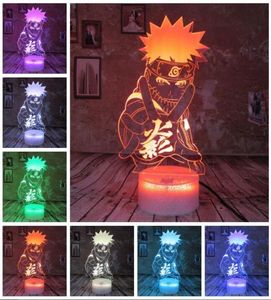 Japan Anime Figure Cool Adult 7 Colors Smart Change Night Light Boys Bedroom Table Decor Child Kids Teens Babys Christmas Toys Gifts1467774