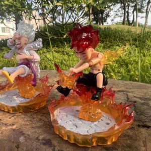 Действие Игрушка фигуры 10 см. Одно изделия Luffy Gear 5 Figure Sun God Nika Anime Action Pigtturin