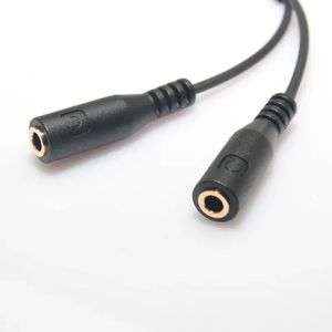 2024 Y Splitter 3.5mm Stereo Audio 1 Male To 2 Female Cable for Headphone Microphone MP3 MP4 Plug Adapter One Point Two Jack 20cm Y Splitter