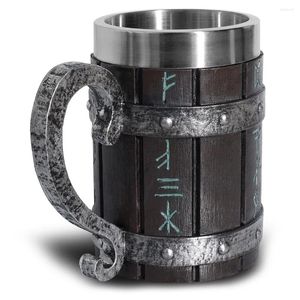 Mugs Wine Cup Stylish Engraved Decorative Viking Club Bar Party Mug Drinkware