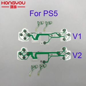 Accessoires 30pcs Original für PS5 V1 V2 V3 Button Ribbon Circuit Board für Controller Leitfähige Filmtastatur Kabel