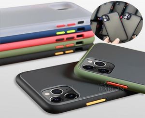 Casos de telefone fosco para iPhone 12 mini 11 Pro Max Clear Hard Shock Profparent Case 7 8 6s mais xr xs armadura capa9762741